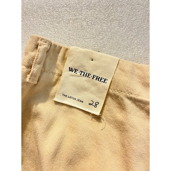 We The Free | Free People Lotus Jeans Almond Milk 28 NWT - Picture 6 of 9